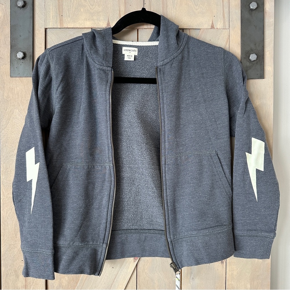 Boys J. Crew Crewcuts Blue Hoodie Jacket
